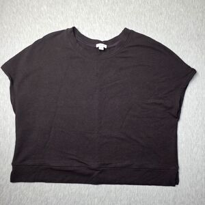 Cuyana Boxy Women's Chocolate Brown Top Sustainable Size Small